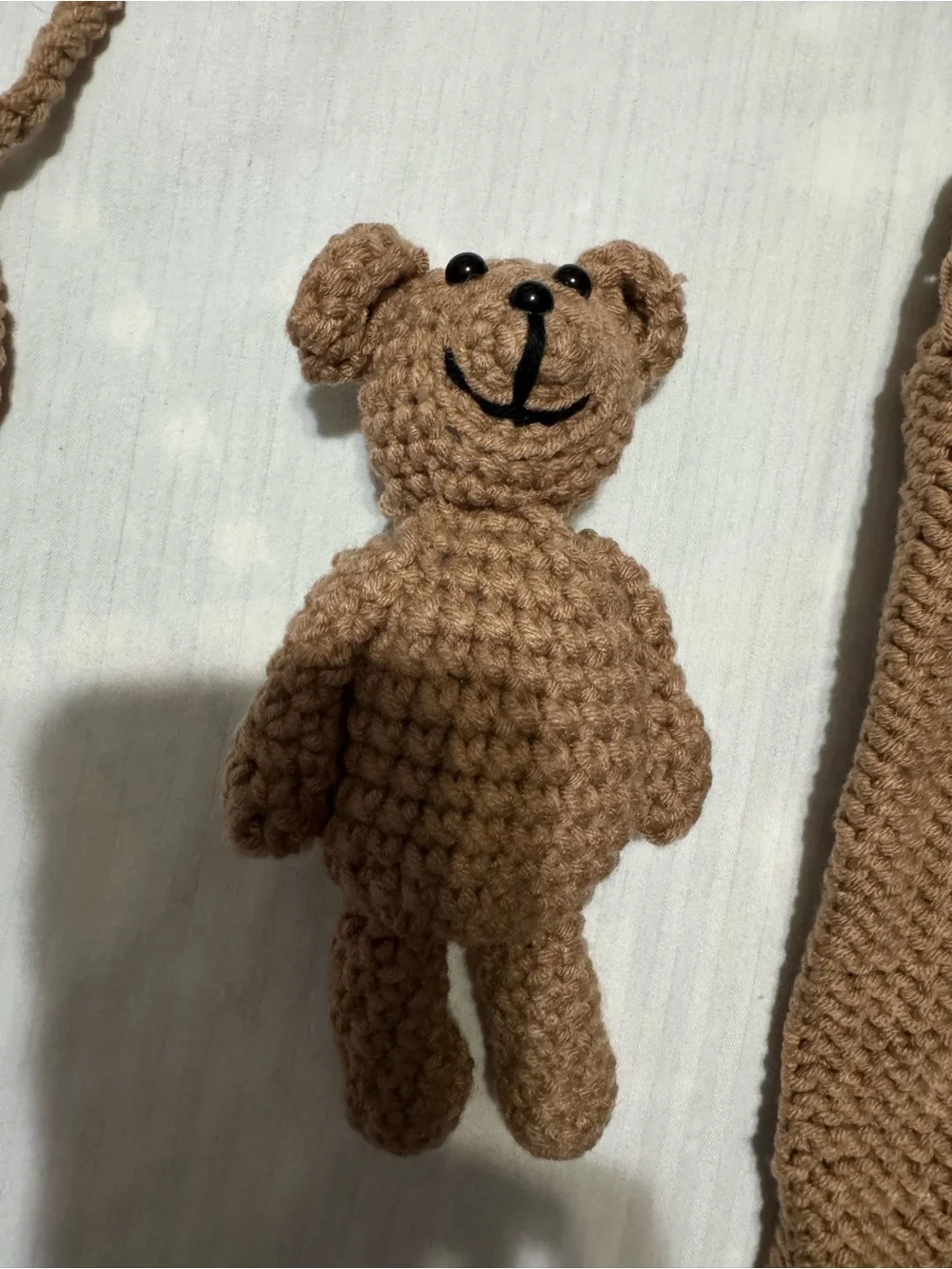 Cozy Knit Baby Bear Romper Set with Hat and Toy
